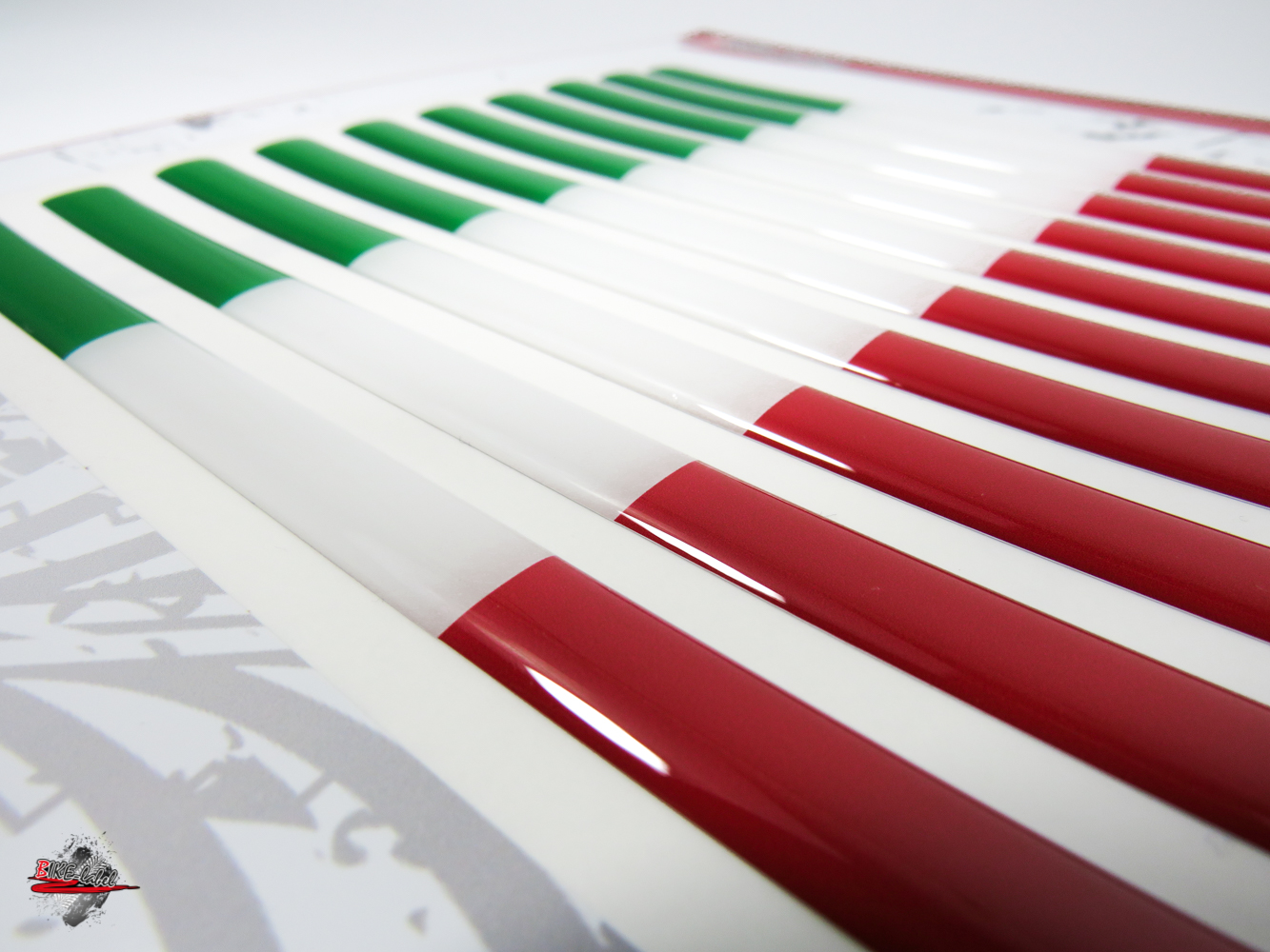 Italien 3D Aufkleber Flaggen 10 Stück