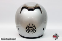 Helm Protektorsticker schwarze Witwe Spinne Aufkleber Helm Protektorsticker schwarze Witwe Spinne Aufkleber