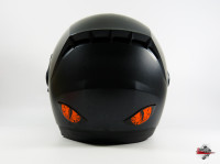 Deko Helm Aufkleber Böse Augen Evil Eyes in Neon Orange Deko Helm Aufkleber Böse Augen Evil Eyes in Neon Orange