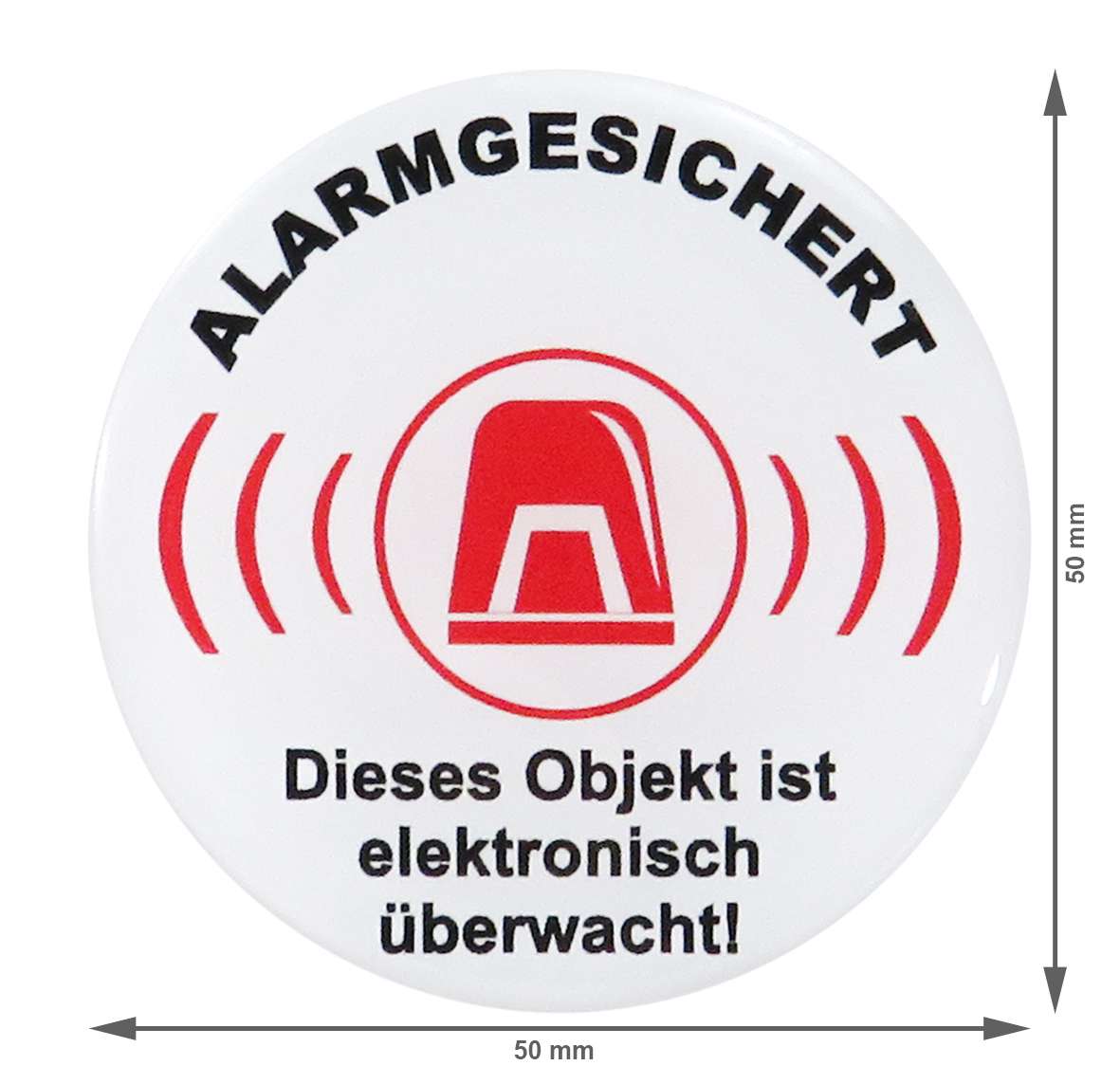 Alarmanlagen-Aufkleber – Gelbes Dreieck, Wetterfest & UV-beständig, 7 Jahre Haltbarkeit, Made In Germany, Glänzend & Permanent Haftend