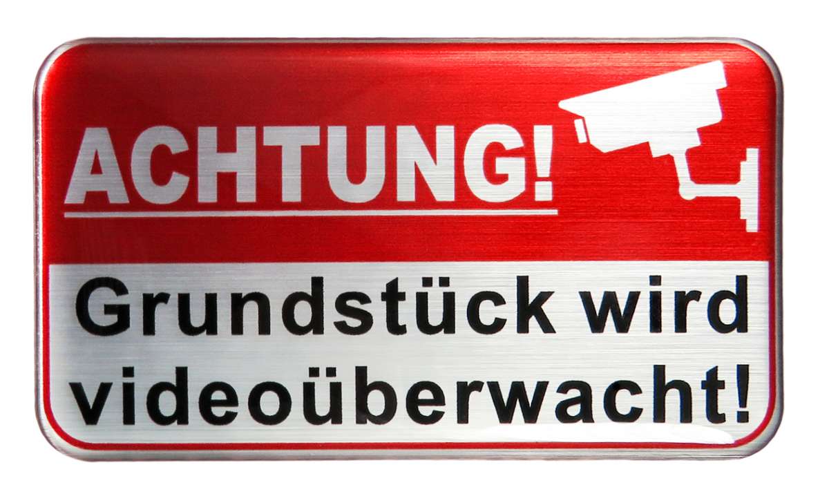 BIKE-label 3D Aufkleber „Alarmgesichert“ – Ø 50 Mm, Alu-Optik, Witterungsbeständig